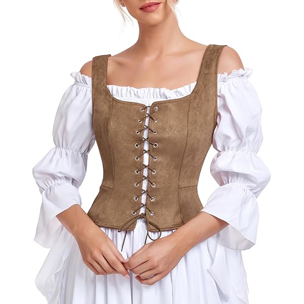 thumbnail image 2 of Premium AI Image | Beautiful Girl In Medieval Costume Gothic Retro Dress 2 of 9