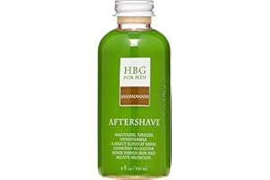 Honeybee Gardens Soothe & Refresh Herbal Aftershave with Aloe & Witch Hazel for Men, Sandalwood, Therapeutic and Cleansing, Gluten-Free, Vegan, Cruelty-Free, 4 Fl Oz
