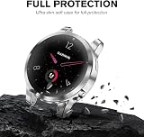 Fintie 3pk TPU Case Screen Protector for Garmin Venu 2S Vivoactive 4S Full Cover view 3