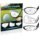 HighlyJoy Golf Impact Tape for Iron, Wood and Fairway Clubs | Easy-peel Tab, Residue-free Removal, Clear &amp; Instant Strike Feedback, Club Distance Card Included