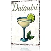Funny Vintage Metal Signs Daiquiri Cocktail -Tin Sign Poster For Home Room Garage Office Decor 8x12inch