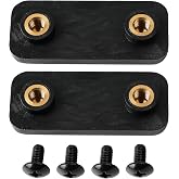 Rear Door Nylon Mounting Plates #64658 w/Screws for Truck Cap Leer XL/XR/XQ | 2PCS