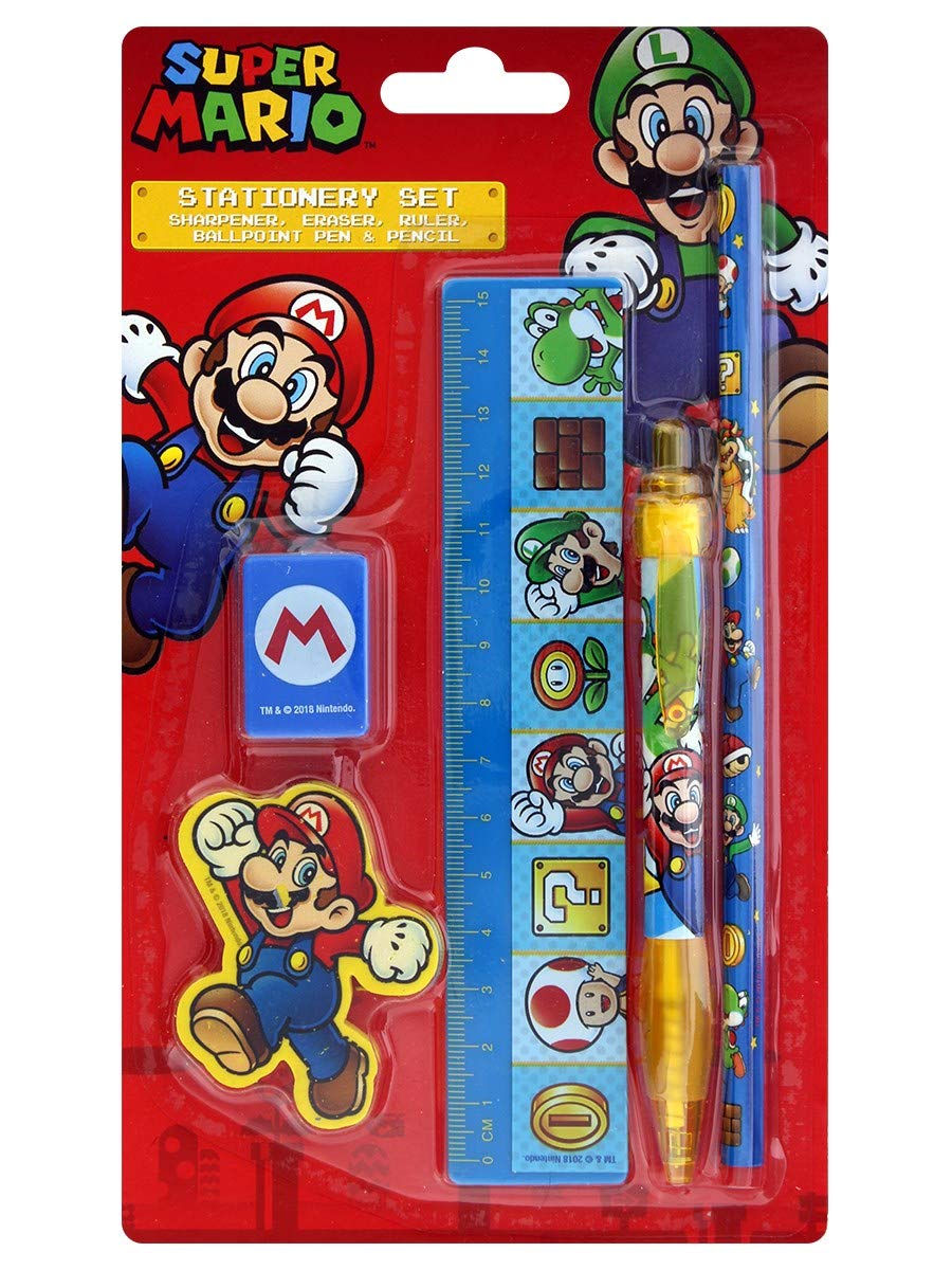 Super Mario Bros Stationery Set Amazon.co.uk Toys & Games