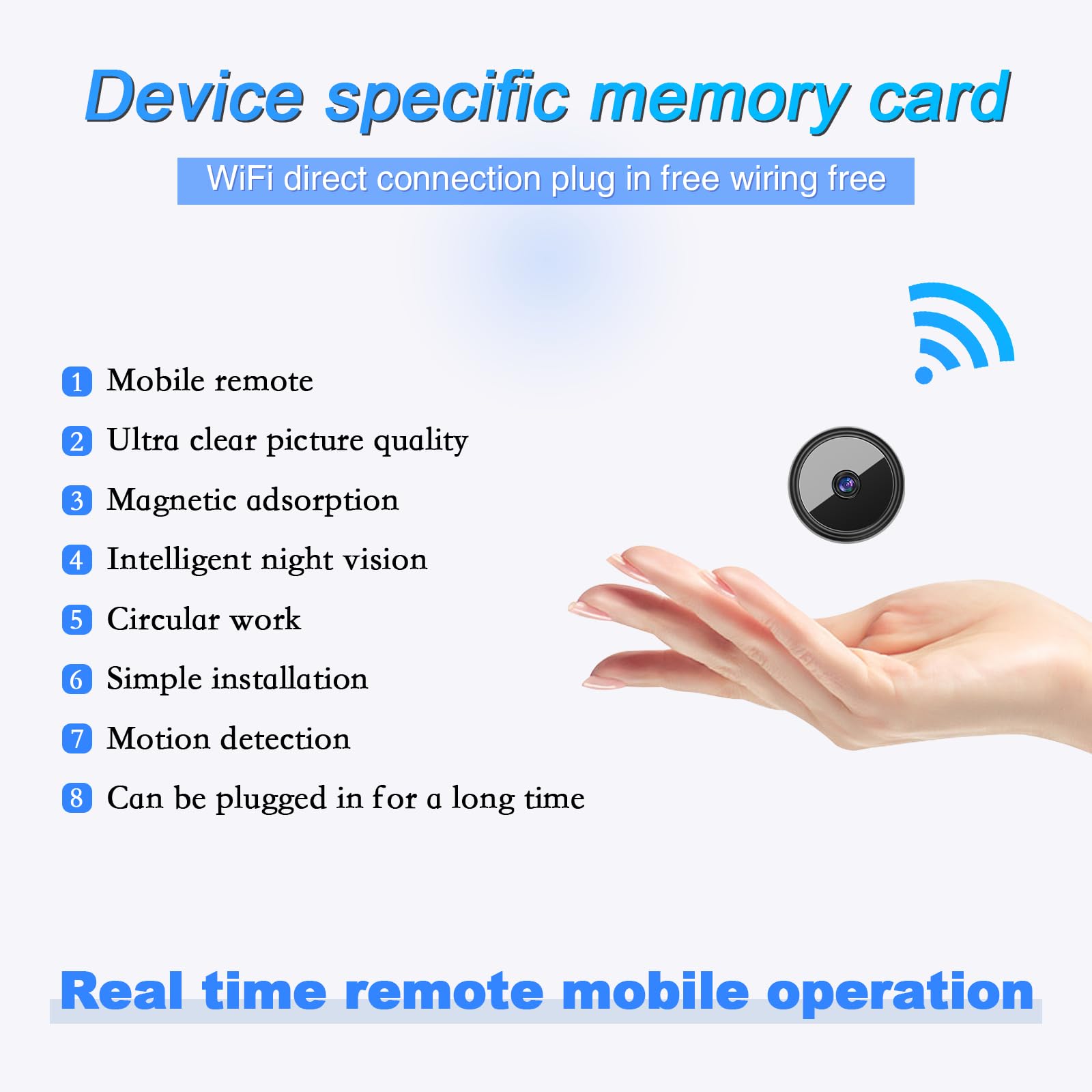 Condition photo showing New/Like New for rfawkng 1pcs only 0.9 inch hidden camera with audio/video mini small spy home indoor night vision mo