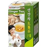 Damtuh Korean Ginger Tea Powder, Instant Herbal Tea Mix, 50 Sticks | With Walnuts, Almonds, and Jujube; 15g Single-Serve Packets; No steeping; 26.46 oz (750g)