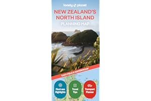 Lonely Planet New Zealand's North Island Planning Map 2 2nd Ed.