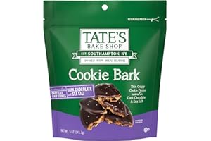 Tate's Bake Shop Cookie Bark, Chocolate Chip Cookies with Dark Chocolate and Sea Salt, 5 oz