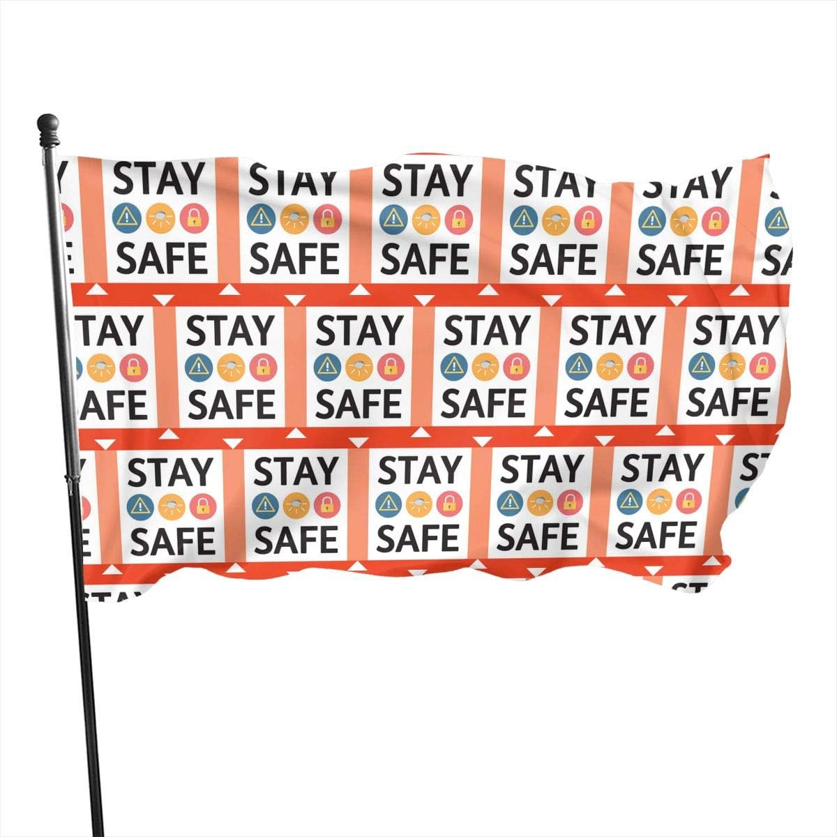 SLINA The World Coro-navirus Funny Garden Flag 3x5 Ft Outdoor Decoration Banner for House Porch （Style-14）