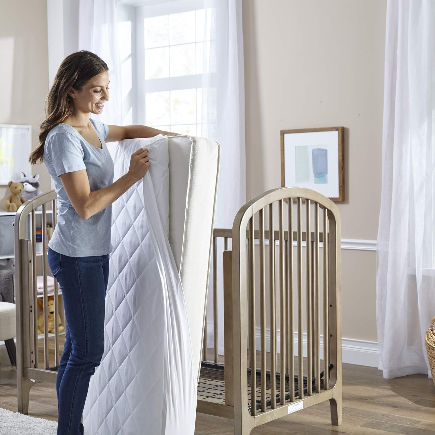 sealy cool comfort crib mattress pad