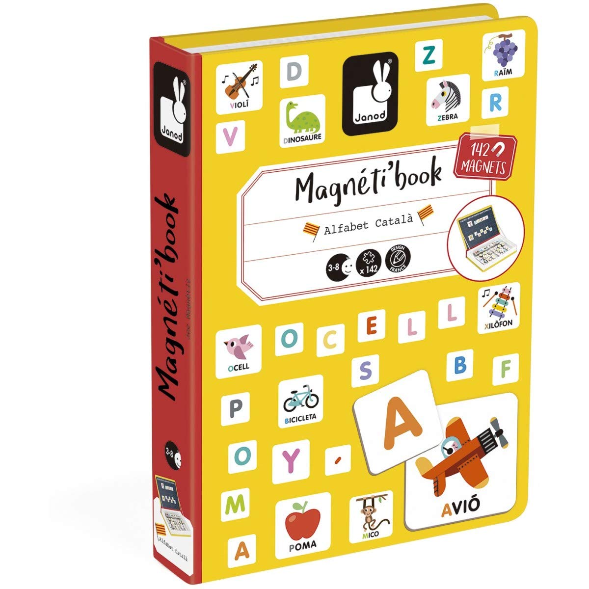Janod CATALAN ALPHABET MAGNETI'BOOK, Multicoloured, 26 x 19 x 4 cm - Image 5