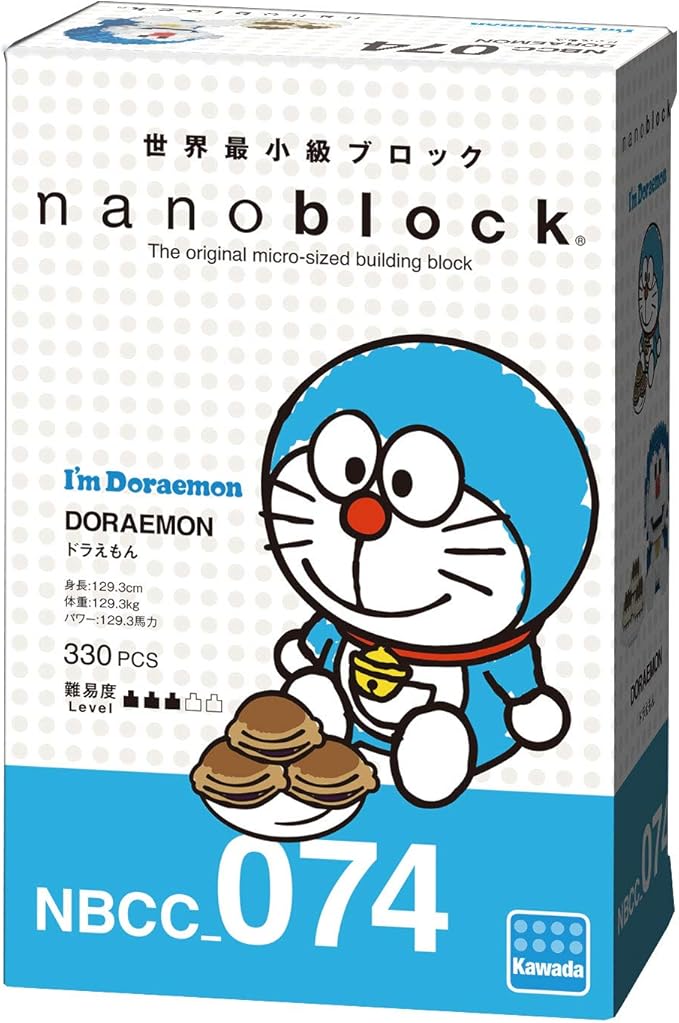 Amazon ナノブロック I M Doraemon ドラえもん ドラえもんの座りポーズver Nbcc 074 おもちゃ おもちゃ