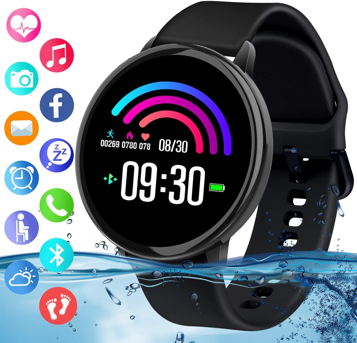 ip67 waterproof bluetooth smart watch