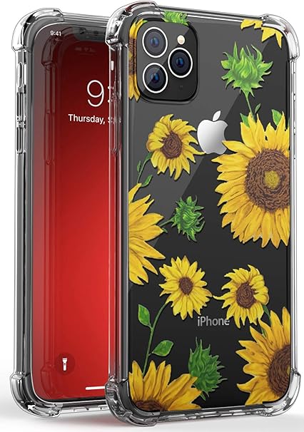 Aicase For Iphone 12 Pro Max Case 6 7 Inch Case Girly Girls Women Clear Soft Flexible Tpu Ultra Thin Shockproof Transparent Bumper Protective Floral Cover For Iphone Iphone 12 Pro Max Amazon Co Uk Electronics