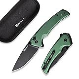 SENCUT Button Lock Pocket Knife for EDC, Serene