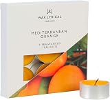 Wax Lyrical Scented Tealights Mediterranean Orange Box of 9
