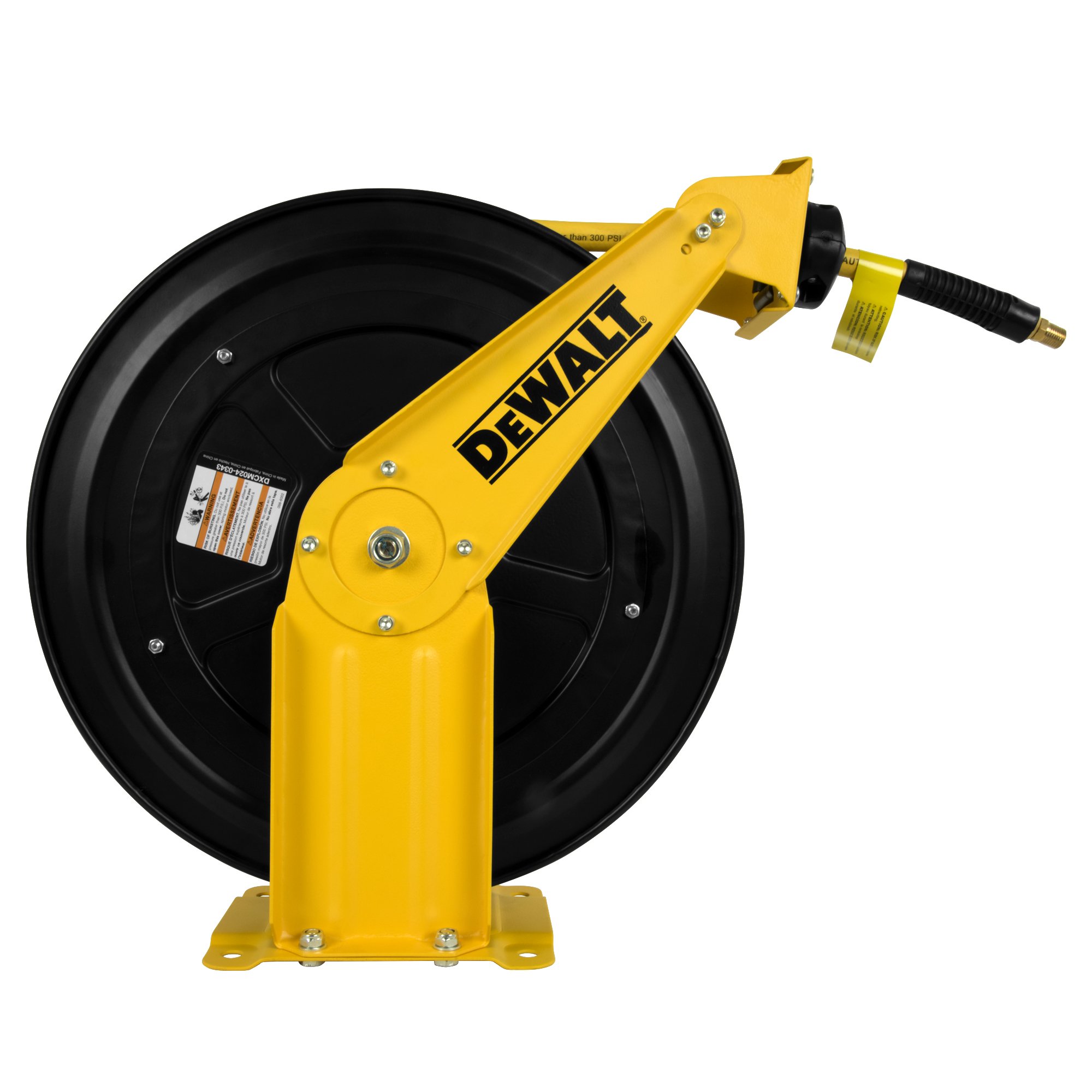 DeWalt DXCM024-0343 Double Arm Hose Reel with 3/8” x 50’ Premium Rubber Hose