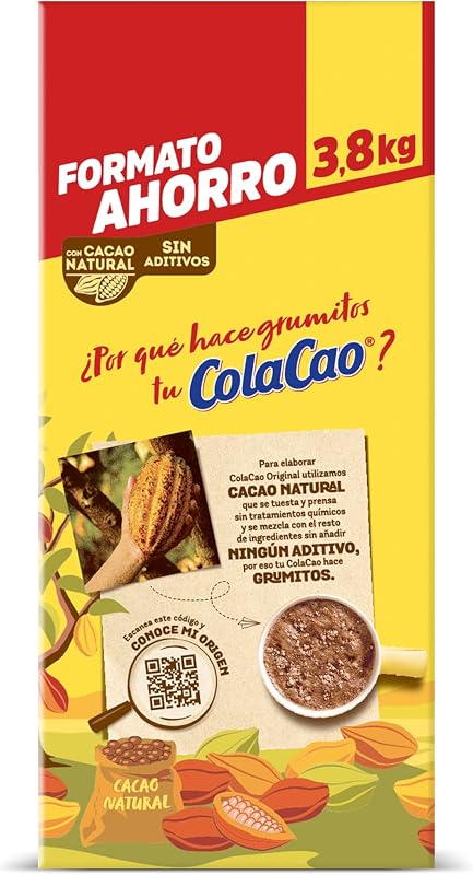 Cacau Original, Natural, Solúvel Sem Aditivos, Formato de Poupança, com Cacau Natural, 3,8kg