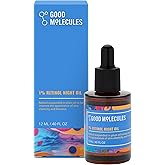 Good Molecules 1% Retinol Night Oil - Retinol and Rosehip Face Oil Formula for Look of Fine Lines & Wrinkles, Anti-Aging, Skin Firming, and Moisturizing - Skin Care for Face