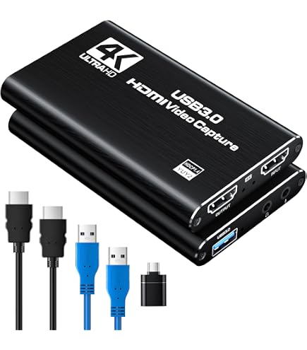 4K30 HDMI/SDI Video Capture Card - USB 3.0, Plug & Play For Streaming, Gaming, PC/Mac/Linux, OBS Compatible