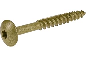 Power Pro 47875 Construction Lag Screws, 5/16"-18 x 3", Epoxy Coated, Torx/Star Drive Included, Coarse Thread, Decking Screws