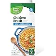 Amazon Fresh, 35% Less Sodium Chicken Broth, 32 Oz