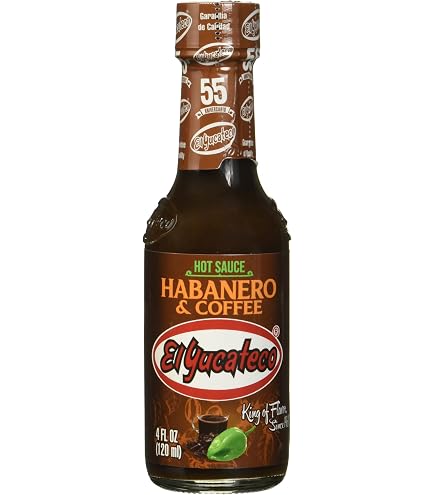 Salsa Picante Negra De Chile Habanero EL YUCATECO Schwarze Habanero Chili Sosse Black Label Reserve Flasche 120 Ml