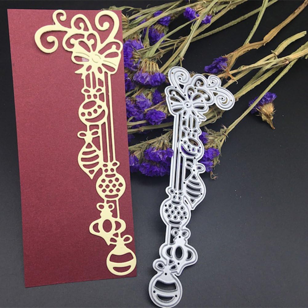 Cutting Dies Muzhili3, Floral Cutting Dies Stencil DIY Scrapbooking Paper Cards Embossing Craft Tool - Silver