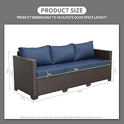 Rattaner Outdoor Couch Wicker Patio Furniture