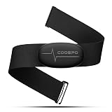 COOSPO Heart Rate Monitor Chest Strap, Bluetooth ANT+ Heart Rate Monitor Chest Sensor with 400H Battery, HRM Works with Strava/Wahoo Fitness/Polar Beat/Peloton/DDP Yoga App