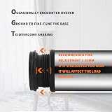HAOCHEN 4 Pcs Adjustable Furniture Legs 2x3.15in Stainless Steel 0-10mm view 4