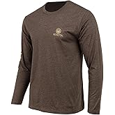 Beretta Men's USA 2.0 Casual Durable Versatile Comfortable Cotton Blend Ribbed Crew Neck Plain Long Sleeve T-Shirt with Logo