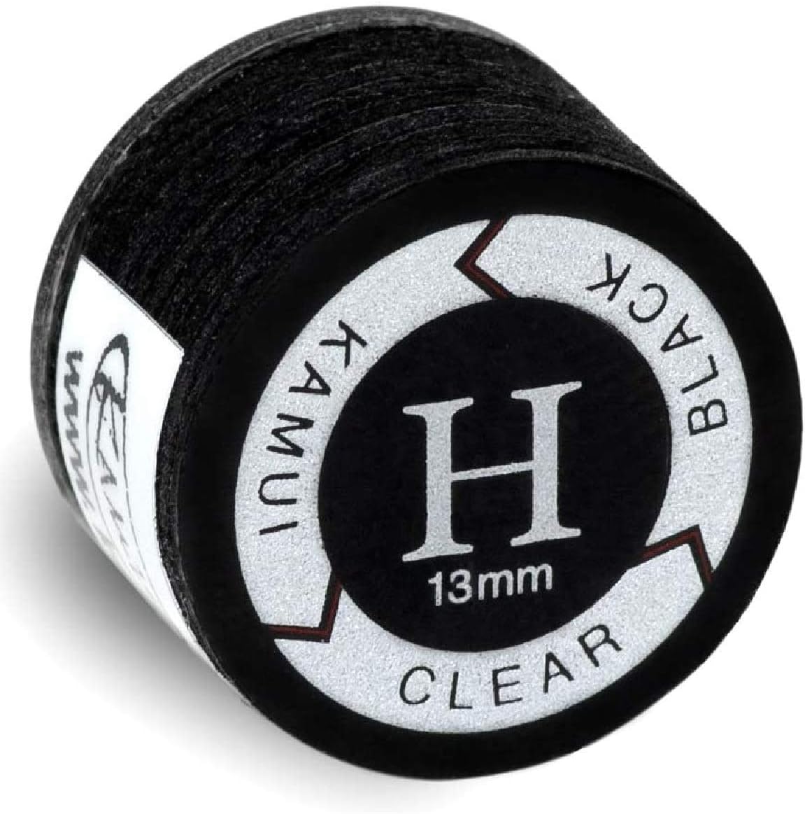 Kamui Clear Black Super Soft/Soft/Medium/Hard Laminated 10 Layers Cue Tips Pool Billiards Accessories Size 13 mm / 14 mm Hardness Version SS/S/M/H