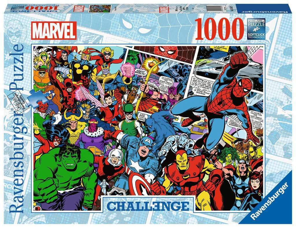 Ravensburger Marvel Avengers Challenge Puzzle - 1000 Piece Jigsaw Puzzles for Adults & Kids Age 12 Years +