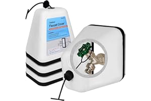 Seatern Outdoor Foam Faucet Covers for Winter, Large Size 6.7" L x 5.2" W x 7" H Freeze Protection Foam Spigot Protector (3 Pack) for Outside Water Spigot Insulation