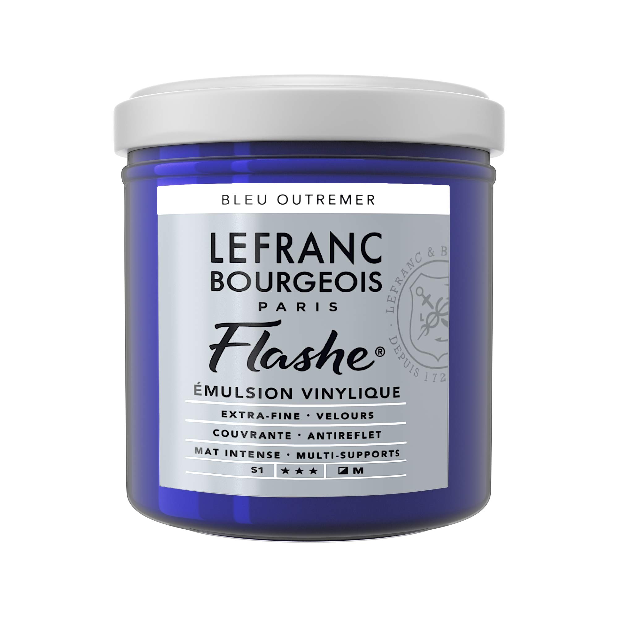 Lefranc Bourgeois Acrylic Vinyl Emulsion, Ultramarine, 125ml Tube-Vinylfarbe — image 1