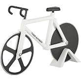 Bicycle Pizza Cutter - TOUR de PIZZA Cutter with Display Stand - White Elephant Gifts, Kitchen Gagdets, Funny Gift Ideas