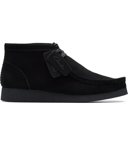 Amazon.com | Clarks Men's Wallabee Boot Ink Hairy Suede Size 12