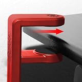 ENHANCE PC Gaming Headset Hook Holder Hanger Mount Red 360 Rotating Arm Under view 7