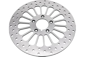 OTINUBEE 11.5'' Front Brake Rotor Disc Compatible with Harley Davidson Touring Sportster Dyna and Early Super Glide Softail, 420 Stainless Steel Rotors