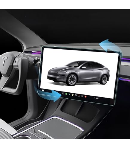 Support D'écran Pivotant Pour Tesla Model Y 2019-2024 Et Model 3 2017-2023 Gauche/droite 30° Haut/bas Rotatif à 15° En Alliage D'aluminium