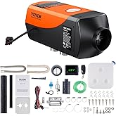 VEVOR Diesel Air Heater, 12V 2KW Diesel Heater with Remote Control and LCD Display, 10L Fuel Tank Diesel Parking Heater, Rapi