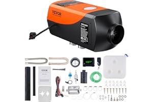 VEVOR Diesel Air Heater, 12V 2KW Diesel Heater with Remote Control and LCD Display, 10L Fuel Tank Diesel Parking Heater, Rapi