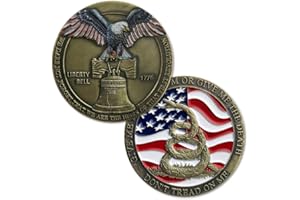BHEALTHLIFE US Liberty Bell 1776 Challenge Coin - Iconic Symbol of USA Independence