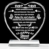 YWHL Retirement Gifts for Woman Men 2025 Best Retirement Gifts Ideas Happy Retirement Appreciation Gift for Coworkers Crystal Heart Plaque Going Away Farewell Goodbye Gift for Retired