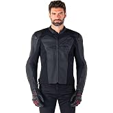 Alpinestars Faster V3 Airflow Leather Motorcycle Jacket, Sport Style, CE Certified, Advanced Ventilation, Durable Design