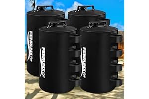 FENRUNXU Canopy Water Weight Bag,220 LBS Heavy Duty Tent Weights Set of 4 Leg Weights for Pop Up Canopy,Tent,Gazebo,Carport,Black