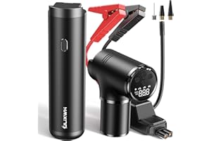 ULiXWH Jump Starter, [ 3-in-1 ] 4000A Car Battery Jump Starter, 150PSI Air Compressor with 20000mAh Power Bank, 12V Battery Pack, Lithium Jump Box for 10.0L Gas and 10.0L Diesel Engines