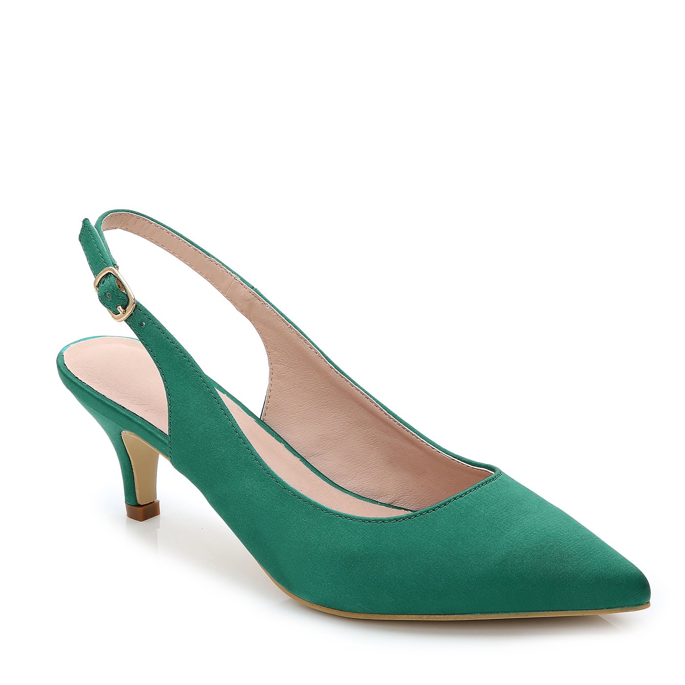 ComeShun Womens Shoes Slingback Kitten Heels Closed Pointed Toe Dress Party Pumps