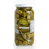 Sanniti Spanish Caperberries (Caper Berries) in Vinegar and Salt Brine - 33.5 oz