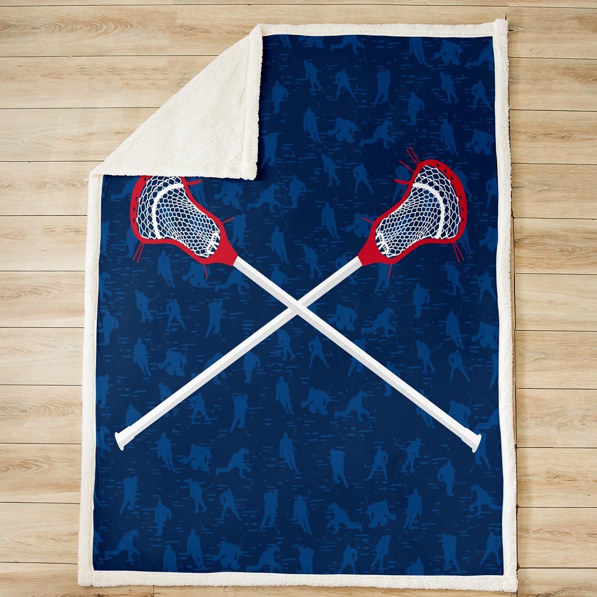 Lacrosse Fuzzy Throw 50"x60" Sports Ball Game